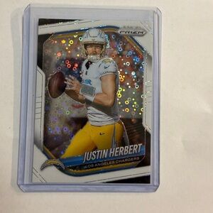 🔥Justin Herbert Los Angeles Chargers Football Card Disco